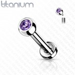 Piercing do brady TITAN, vnitřní závit, 1,2 x 8 mm, kulička 3 mm (zelená)