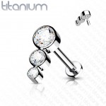 Piercing do brady / ucha TITAN (1,2 x 8 mm)