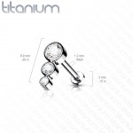 Piercing do brady / ucha TITAN (1,2 x 8 mm)