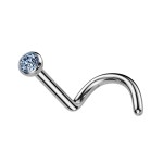 Piercing do nosu - TITAN (fialová)