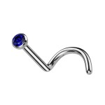 Piercing do nosu - TITAN (fialová)