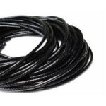 Voskovaná šňůrka na krk černá, tl. 1,5 mm, délka 45 cm