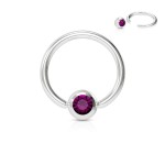 Piercing - kruh 1,6 x 11 mm (duhová)