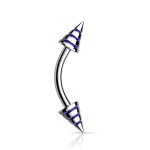 Piercing do obočí (červená)