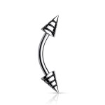 Piercing do obočí (červená)