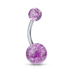Piercing do pupíku - TITAN (černá)
