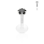 Piercing do brady - labreta hvězda 3 mm