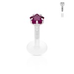 Piercing do brady - labreta hvězda 3 mm