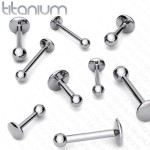 Piercing do brady - labreta TITAN (1,6 x 6 x 4 mm) [2]