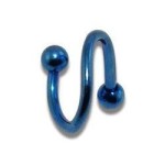 Piercing spirála (modrá, 1,2 x 10 mm, 3 mm, 1,2 x 10 mm) [6]