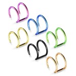 Falešný piercing do ucha (žluté zlato)