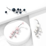 Piercing do pupíku perličky (růžová) [9]