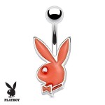 Piercing do pupíku zajíček Playboy (červená) [9]
