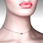 Stříbrný náhrdelník - řetízek s kuličkou [2]
