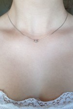 Stříbrný náhrdelník - řetízek s kuličkou [3]