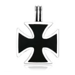 Ocelový přívěsek - maltézský kříž [0]