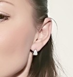 Stříbrné náušnice s čirými zirkony