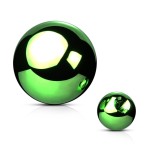 Ocelová náhradní kulička 1,2 x  3 mm, barva zelená [0]