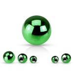 Ocelová náhradní kulička 1,2 x  3 mm, barva zelená [1]
