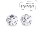 Náhradní kulička s krystaly Swarovski®, 3 mm, závit 1,2 mm (červená) [14]