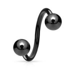 Piercing spirála duhová (1,2 x 10 mm, 4 mm)