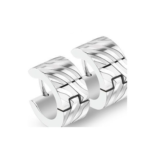 Ocelové náušnice - kroužky