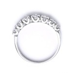 Stříbrný prsten se zirkony (1,83 g, 52) [6]