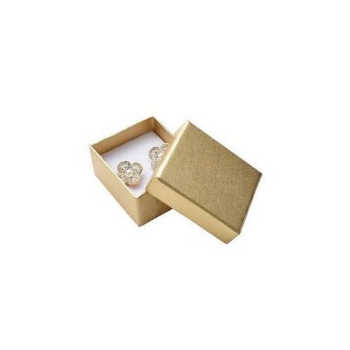 Dárková krabička na náušnice - zlatá