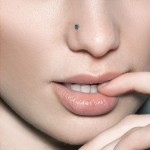 Zlatý piercing do nosu Opál, Au 585/1000 [1]