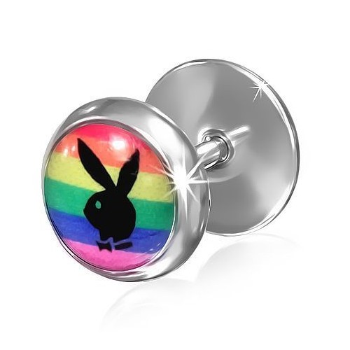 Piercing falešný plug playboy LQFX073