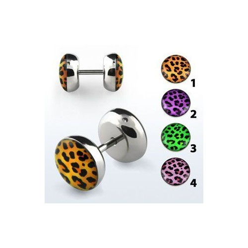 Piercing falešný plug leopard AILPB