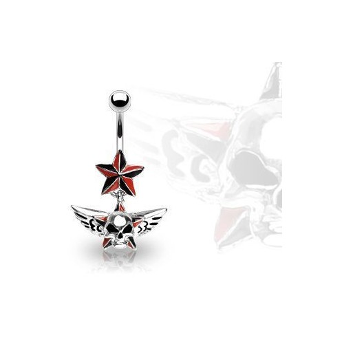 Piercing do pupíku lebka HWNSR8578