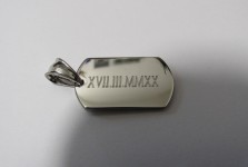 Přívěsek chirurgická ocel známka K26245