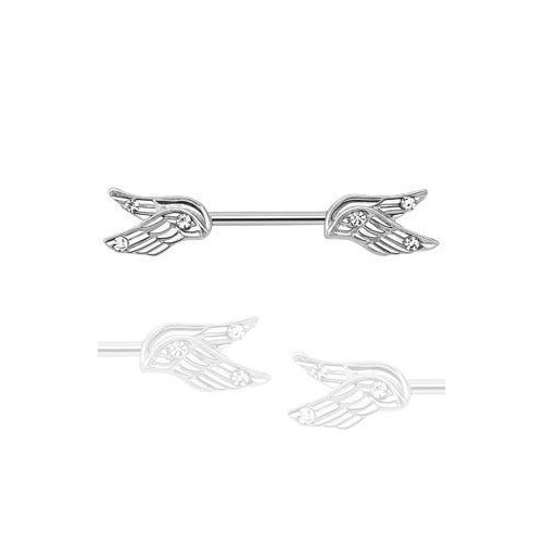 Piercing do bradavky chirurgická ocel křídla HWKR14573