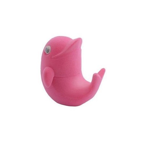 Dárková krabička semiš - delfín růžový