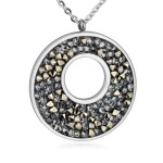 Ocelový náhrdelník s krystaly Crystals from Swarovski®, GOLDEN CHOCOLATE [0]