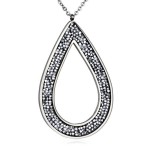 Ocelový náhrdelník s krystaly Crystals from Swarovski®, CRYSTAL CAL [0]