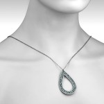 Ocelový náhrdelník s krystaly Crystals from Swarovski®, CRYSTAL CAL [1]