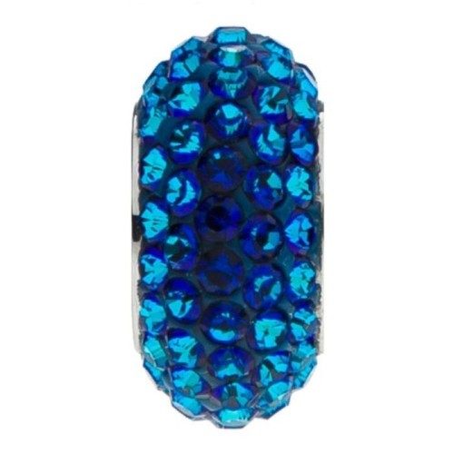 Navlékací přívěsek korálek s krystaly Swarovski®, BERMUDA BLUE