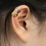 Falešný piercing do ucha - klips s ornamenty [2]