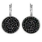 Náušnice s krystaly Crystals from Swarovski® BLACK JET