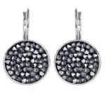 Náušnice s krystaly Crystals from Swarovski® GREY METALISEÉ