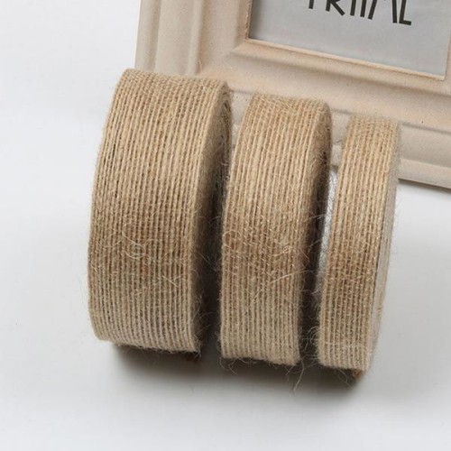 Přírodní jutová stuha, šíře 2cm, 1 metr