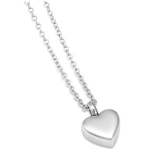 Náhrdelník - pamětní přívěsek, pietní přívěsek, přívěsek na popel srdíčko