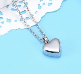 Náhrdelník - pamětní přívěsek, pietní přívěsek, přívěsek na popel srdíčko