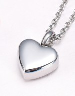 Náhrdelník - pamětní přívěsek, pietní přívěsek, přívěsek na popel srdíčko