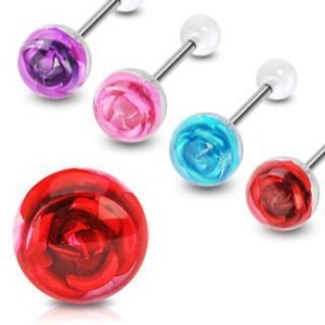 Piercing do jazyku činka růže HWBAD1101