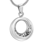 Náhrdelník - pamětní přívěsek, pietní přívěsek, přívěsek na popel kolečko