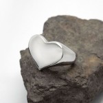 Pečetní ocelový prsten srdce [2]
