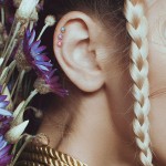 Cartilage piercing do ucha s kamenem (růžová, 1,2 x 6 mm) [11]